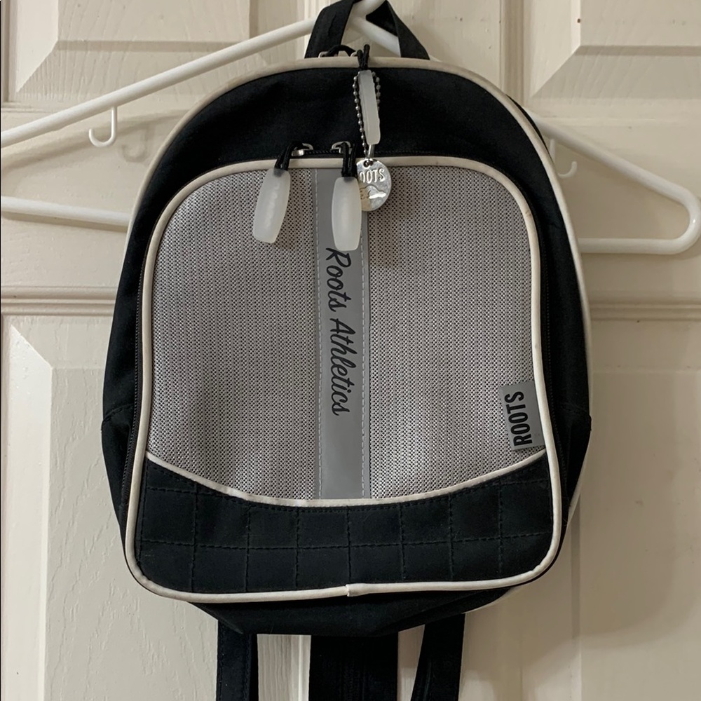 🌷3 for $25🌷Roots Athletics, Black, Grey & White Adjustable Strap Mini Backpack